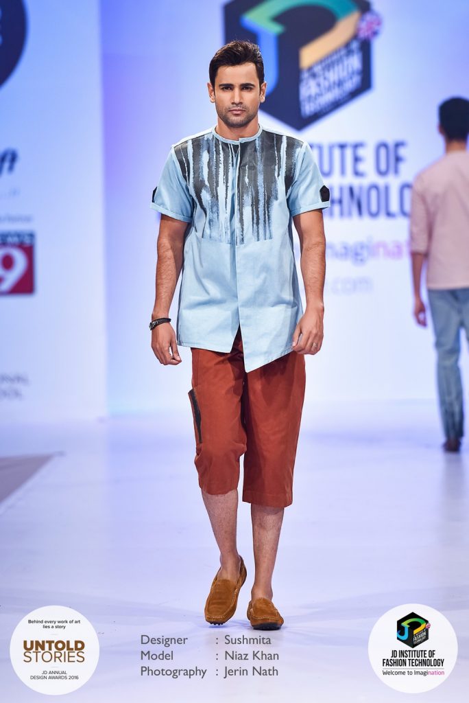 JD Annual Design Awards 2016 – Untold Stories : “CRINKLE STROKE” Designer : Sushmita Photography : Jerin Nath