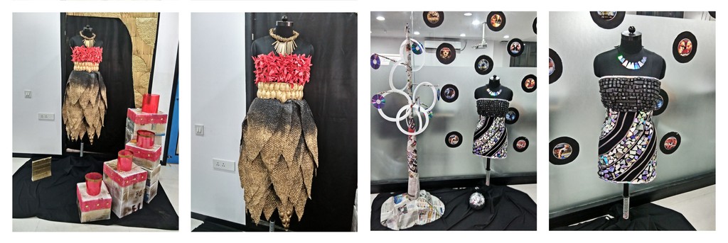 Installations based on Art out of Waste by ADFD 2015 Batch