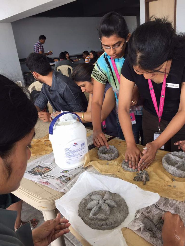 Paper Pulp Workshop – Advance Diploma in Interior Design – Batch of 2015