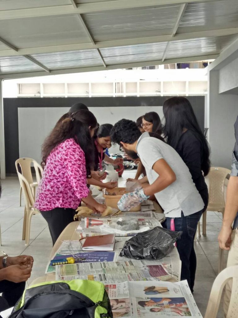 Paper Pulp Workshop – Advance Diploma in Interior Design – Batch of 2015