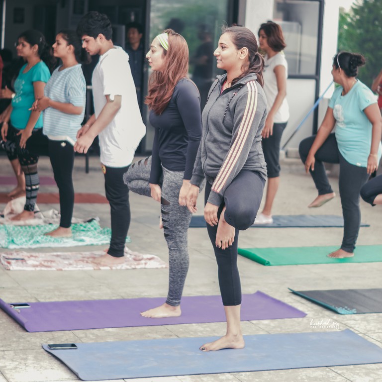 International Yoga Day observed at JD Institute