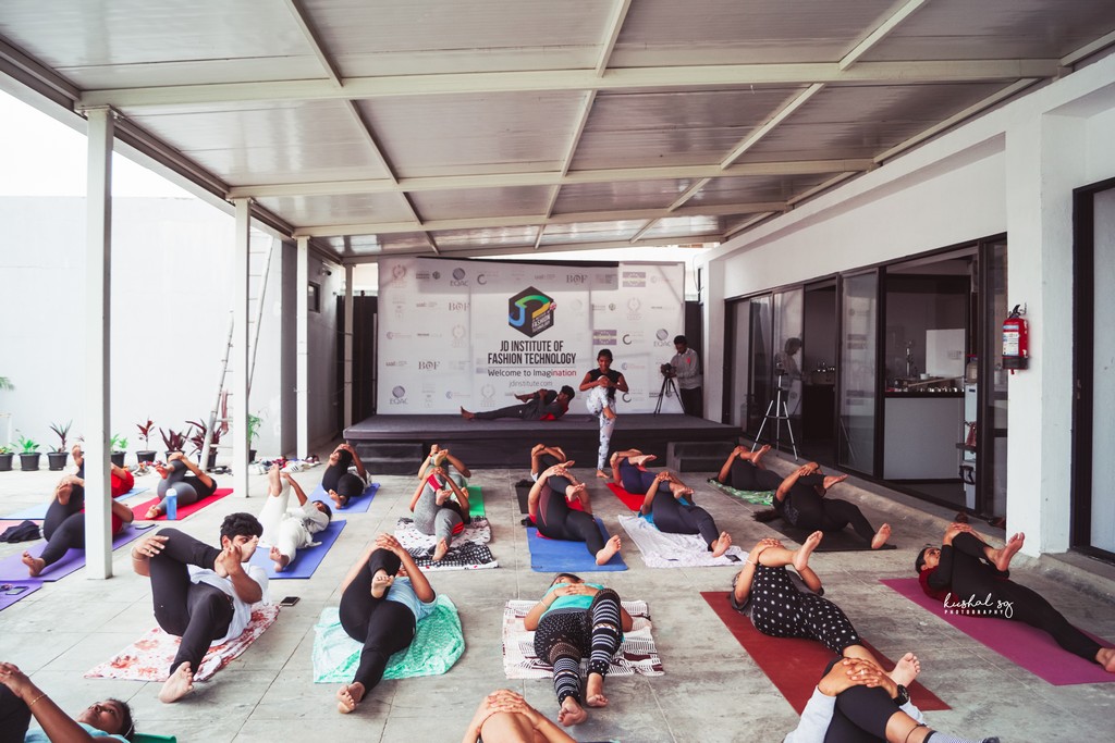 International Yoga Day observed at JD Institute