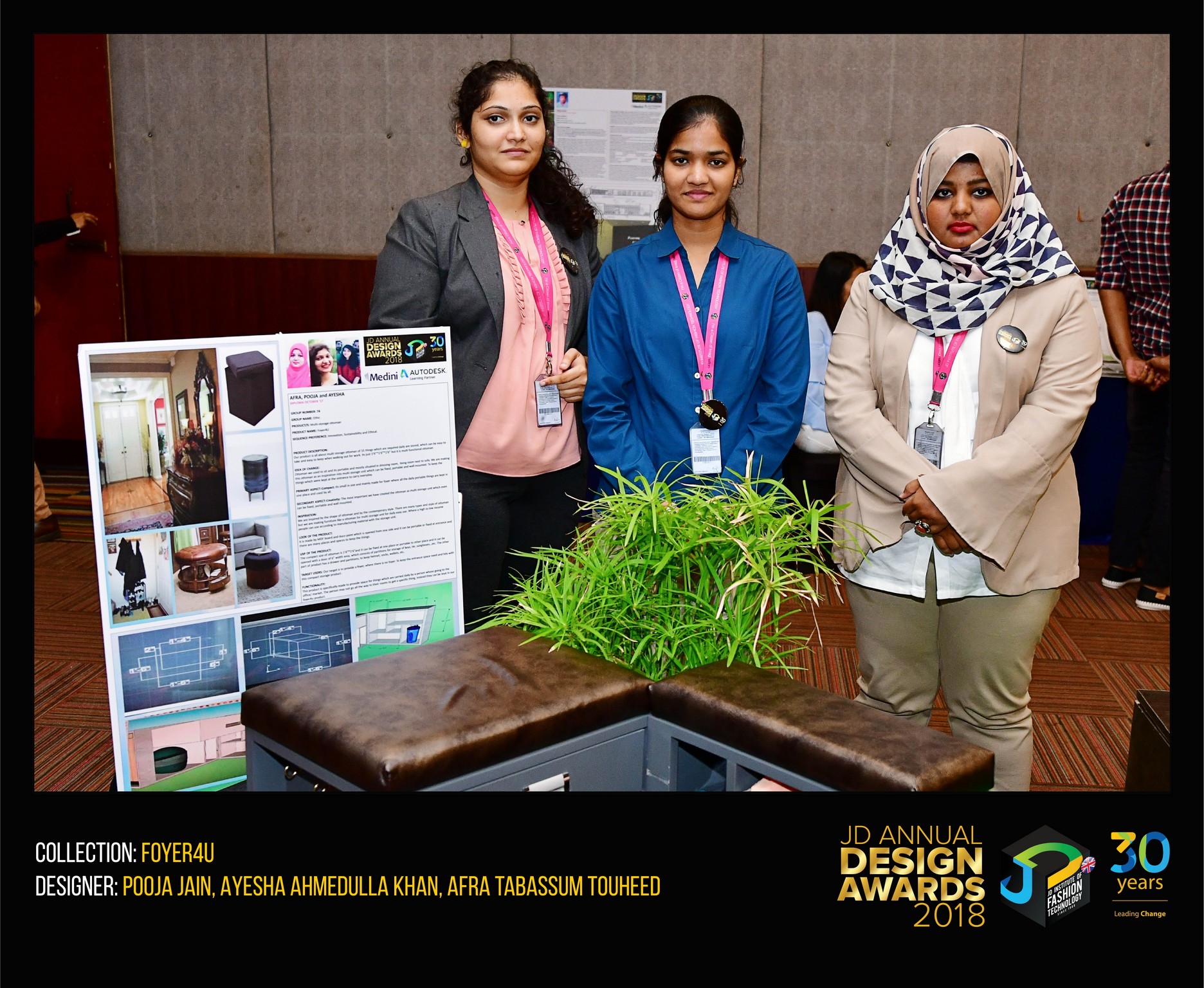 Foyer4u – CHANGE – JD Annual Design Awards 2018 | Designer: pooja jain, Ayesha Ahmedulla Khan, Afra Tabassum Touheed | Photography : Jerin Nath (@jerin_nath)