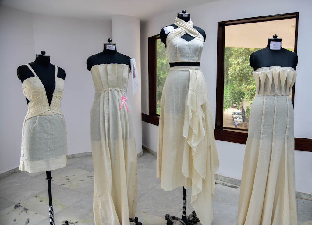 Dreams fold into Drapes | Fashion Draping exhibition at JD Institute