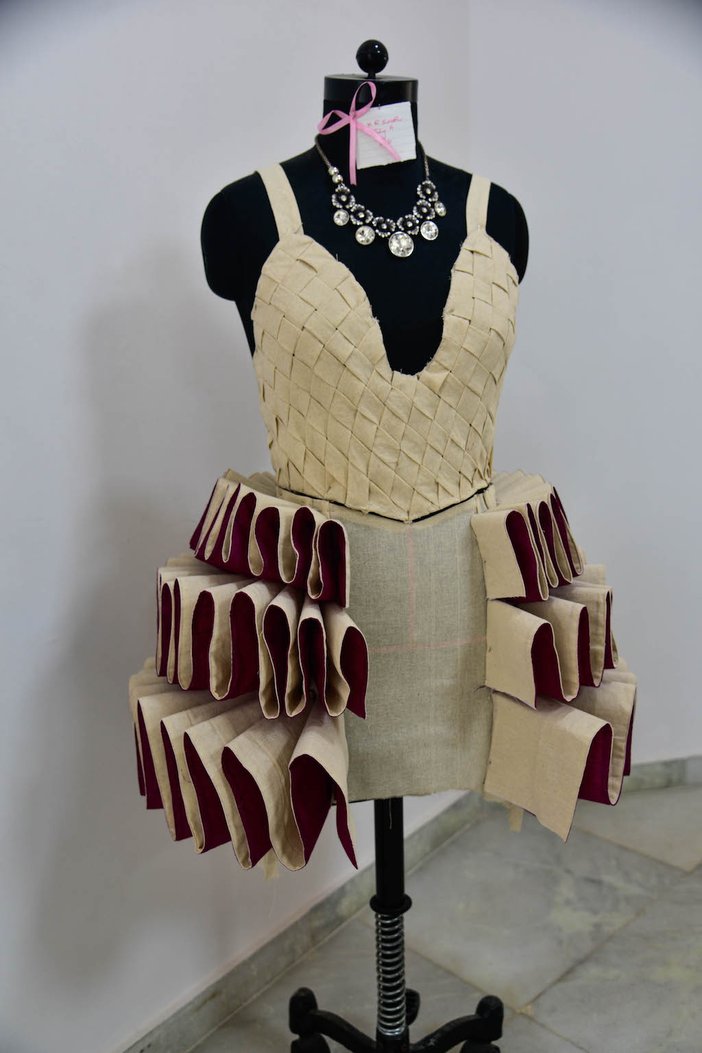 Dreams fold into Drapes | Fashion Draping exhibition at JD Institute