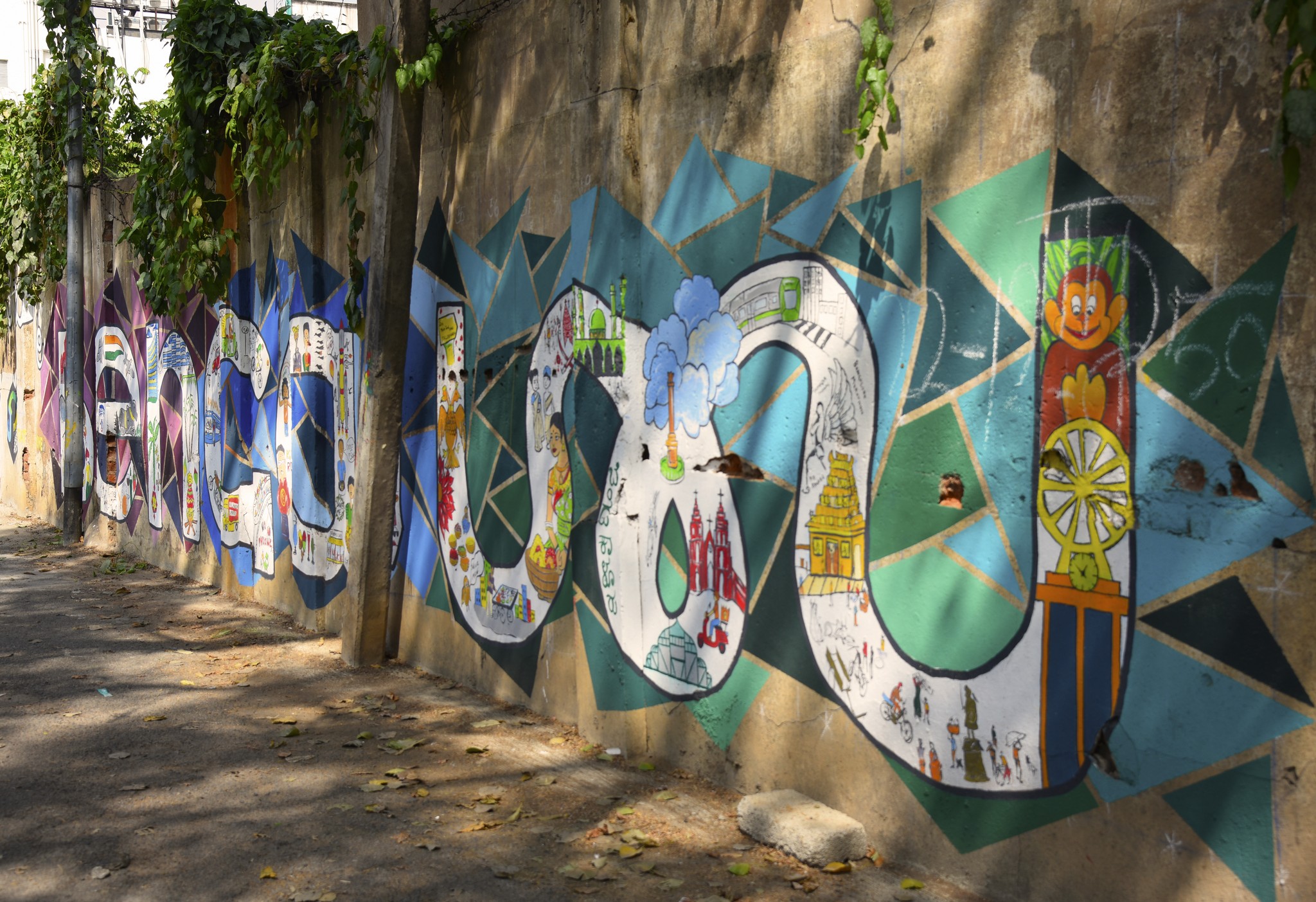 Namma Bengaluru – Wall art by students of JD Institute