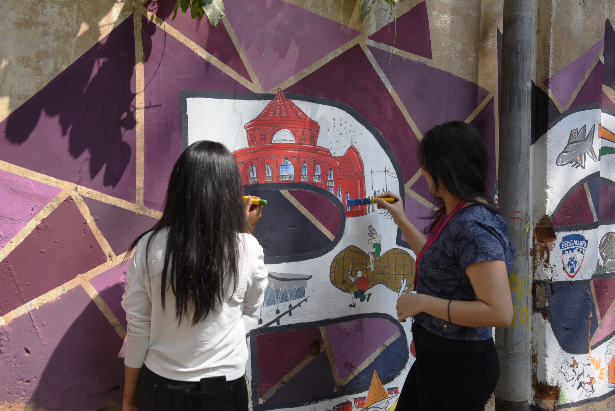 Namma Bengaluru – Wall art by students of JD Institute