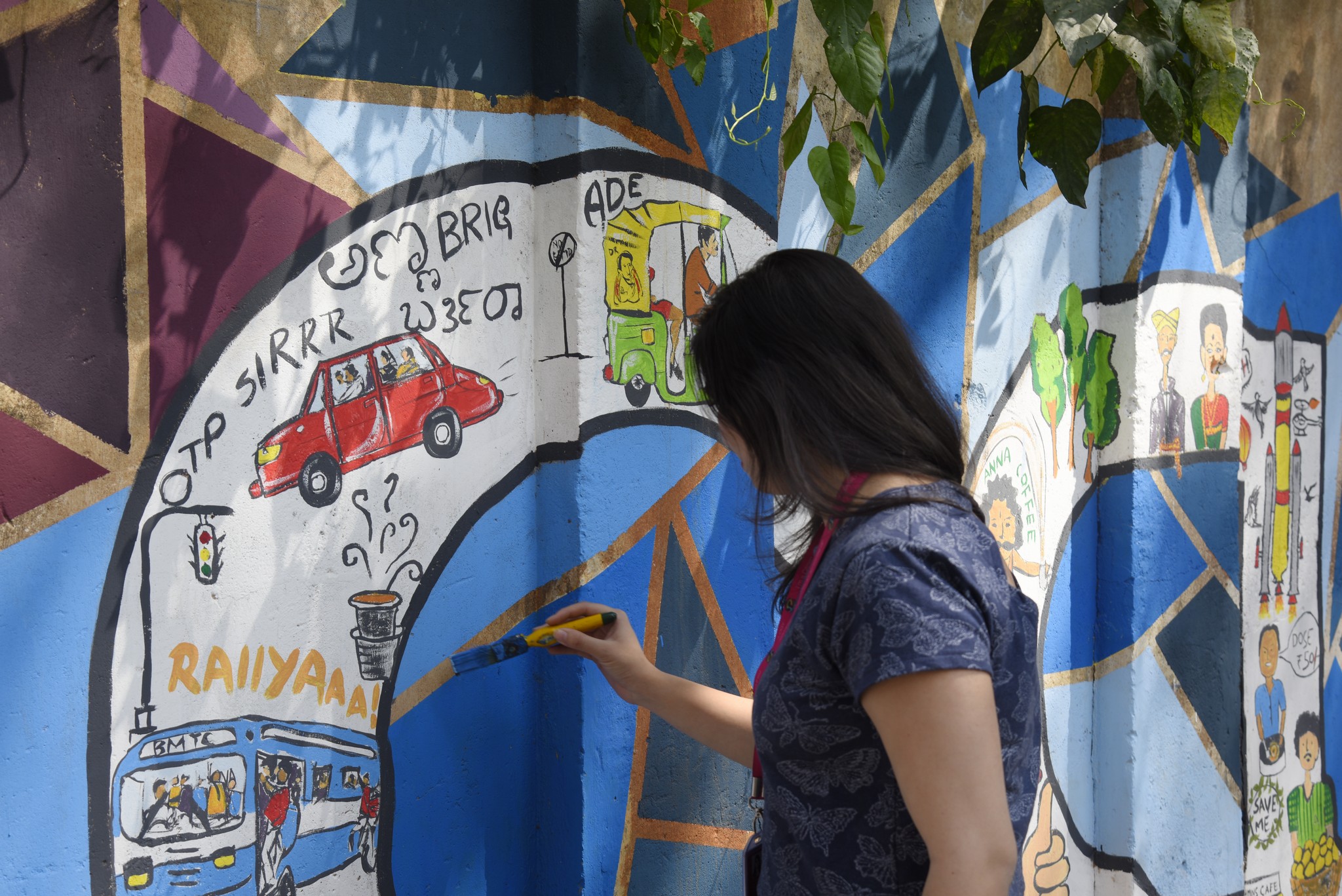 Namma Bengaluru – Wall art by students of JD Institute