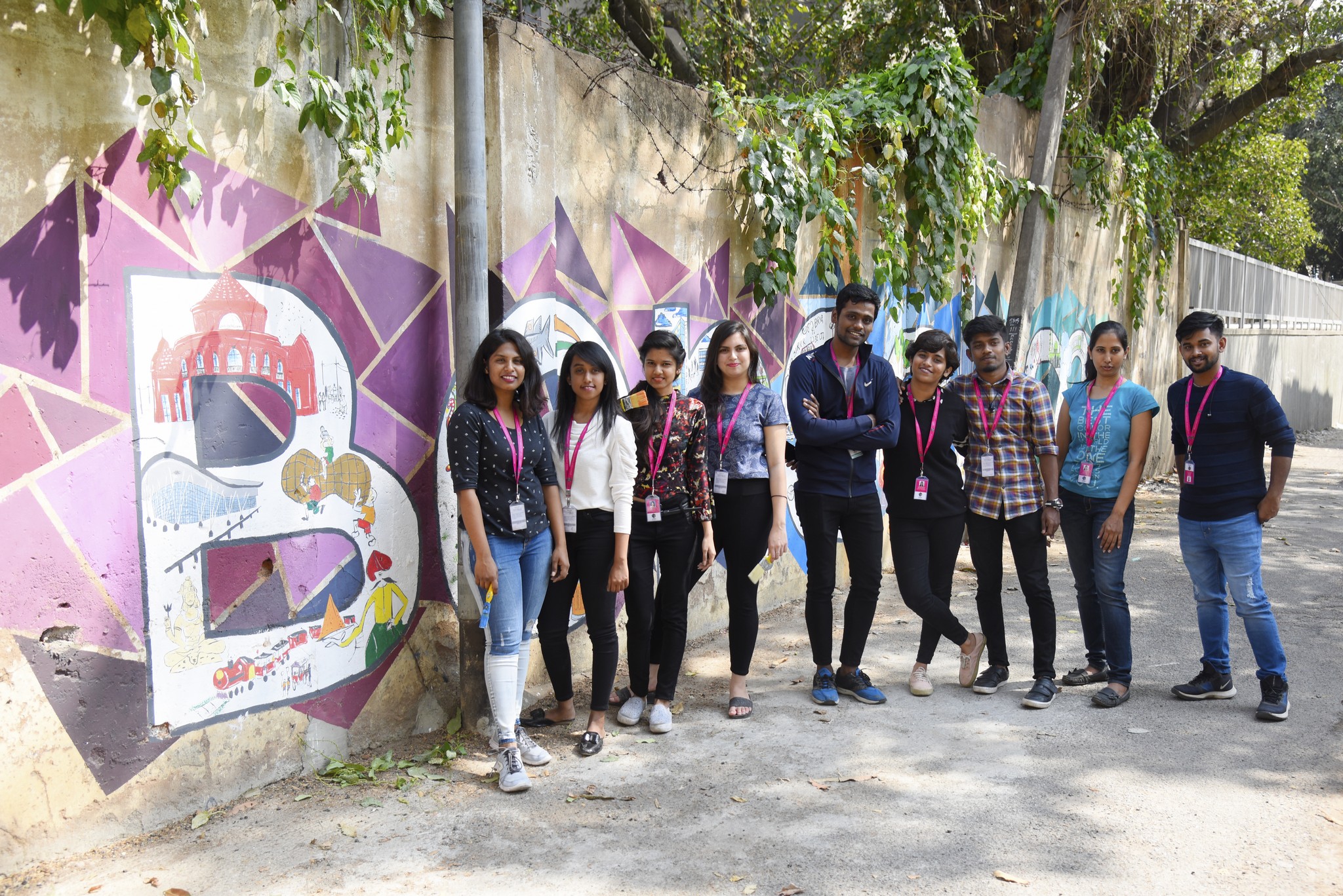 Namma Bengaluru – Wall art by students of JD Institute