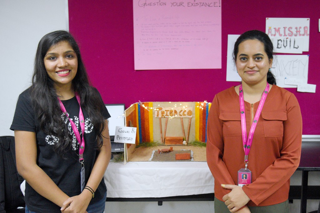 STUDENTS OF INTERIOR DESIGN DISPLAY MINIATURE RETAIL SPACE LAYOUTS 10