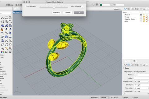 Rhino for Jewellery Design – Easy to learn and adapt