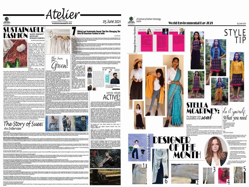 Atelier – A monthly Digital Newsletter by JD Institute, Cochin