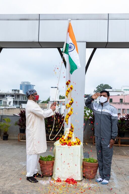 JD Institute celebrates 75th Independence Day complying with COVID guidelines