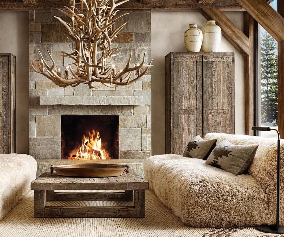 Features of rustic interior design 