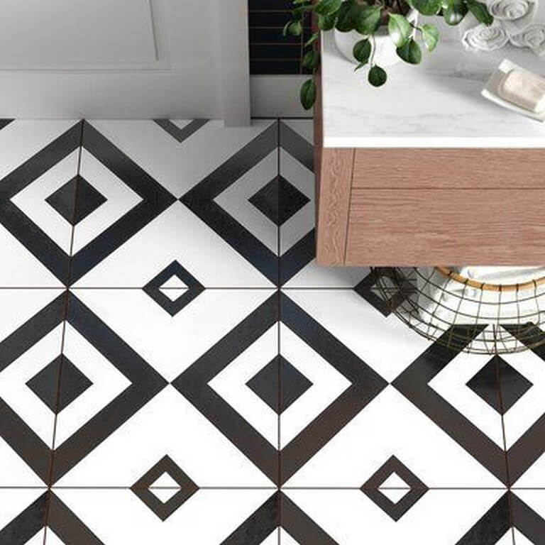 Kitchen floors: Types of tiles chosen in interior design