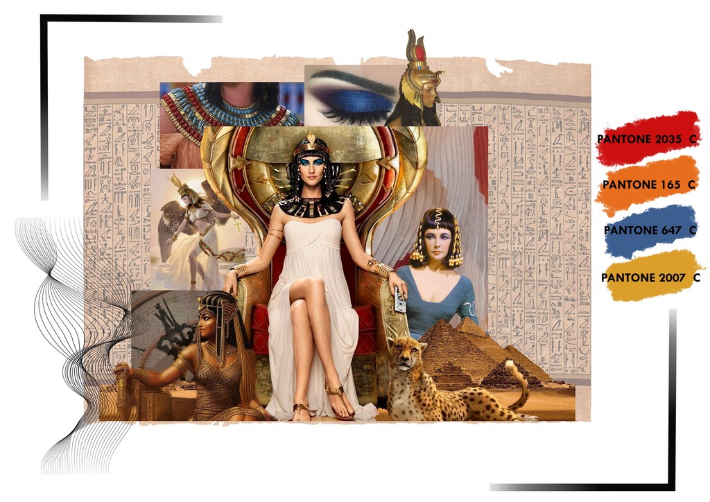 Quintessence A Tribute To Cleopatra mood board