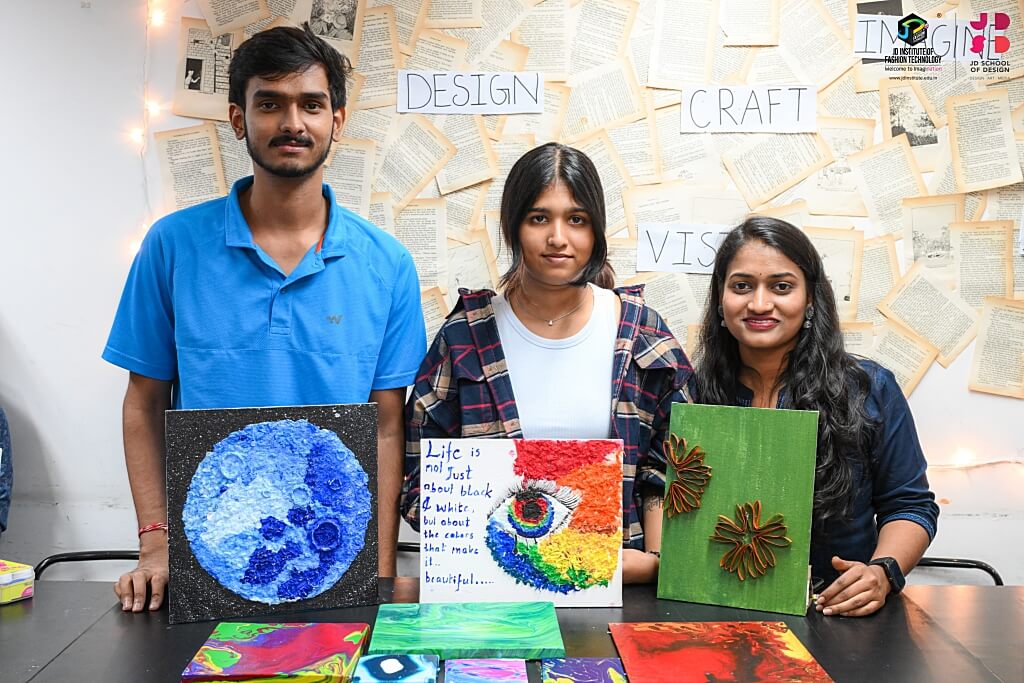 Diploma in Interior Design August 2023 Students Showcase Fluid Art and Texture Art Masterpieces (5)